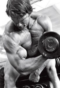 Arnold Schwarzenegger Concentration Curl